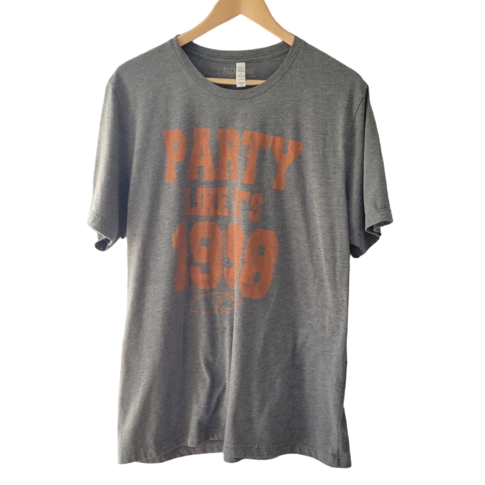 Eliza Dean Graphic Design Tee Shirt Gray and Orange Size XL Tennessee Football